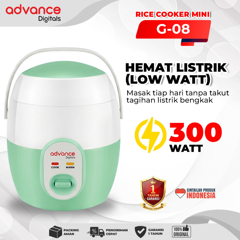 Advance Digitals G08 Rice Cooker Elektrik Penanak Nasi Multifungsi 1 L Garansi Resmi 1 Tahun
