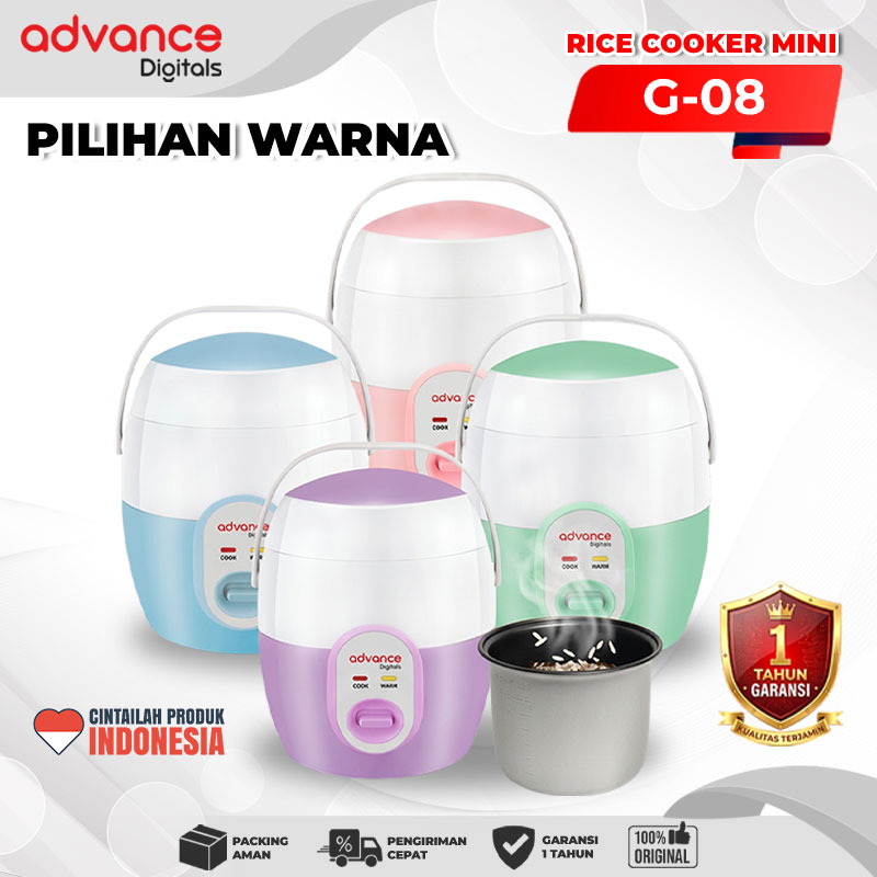 Advance Digitals G08 Rice Cooker Elektrik Penanak Nasi Multifungsi 1 L Garansi Resmi 1 Tahun