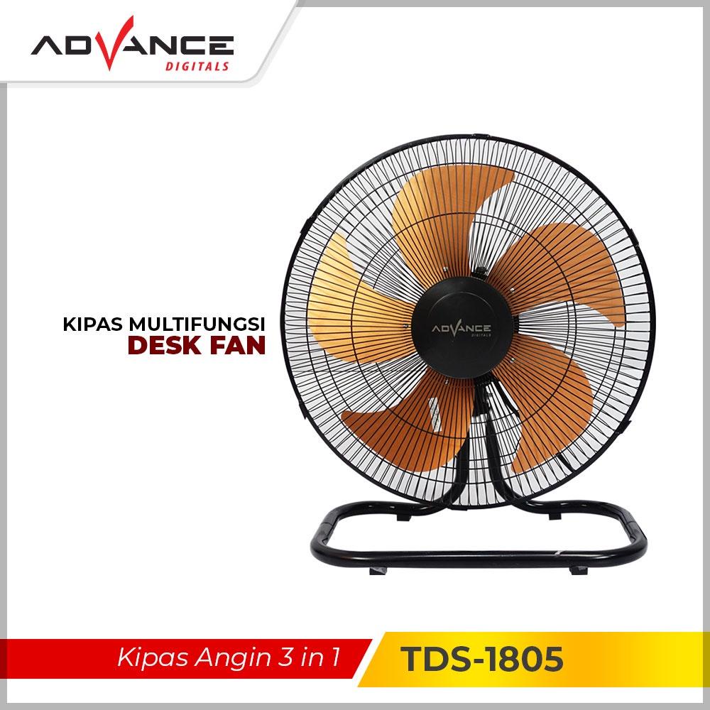 Advance Digitals Kipas Angin Tornado 3in1 TDS 1805 Stand/Wall/Desk 18 Inch Garansi Resmi 1 Tahun