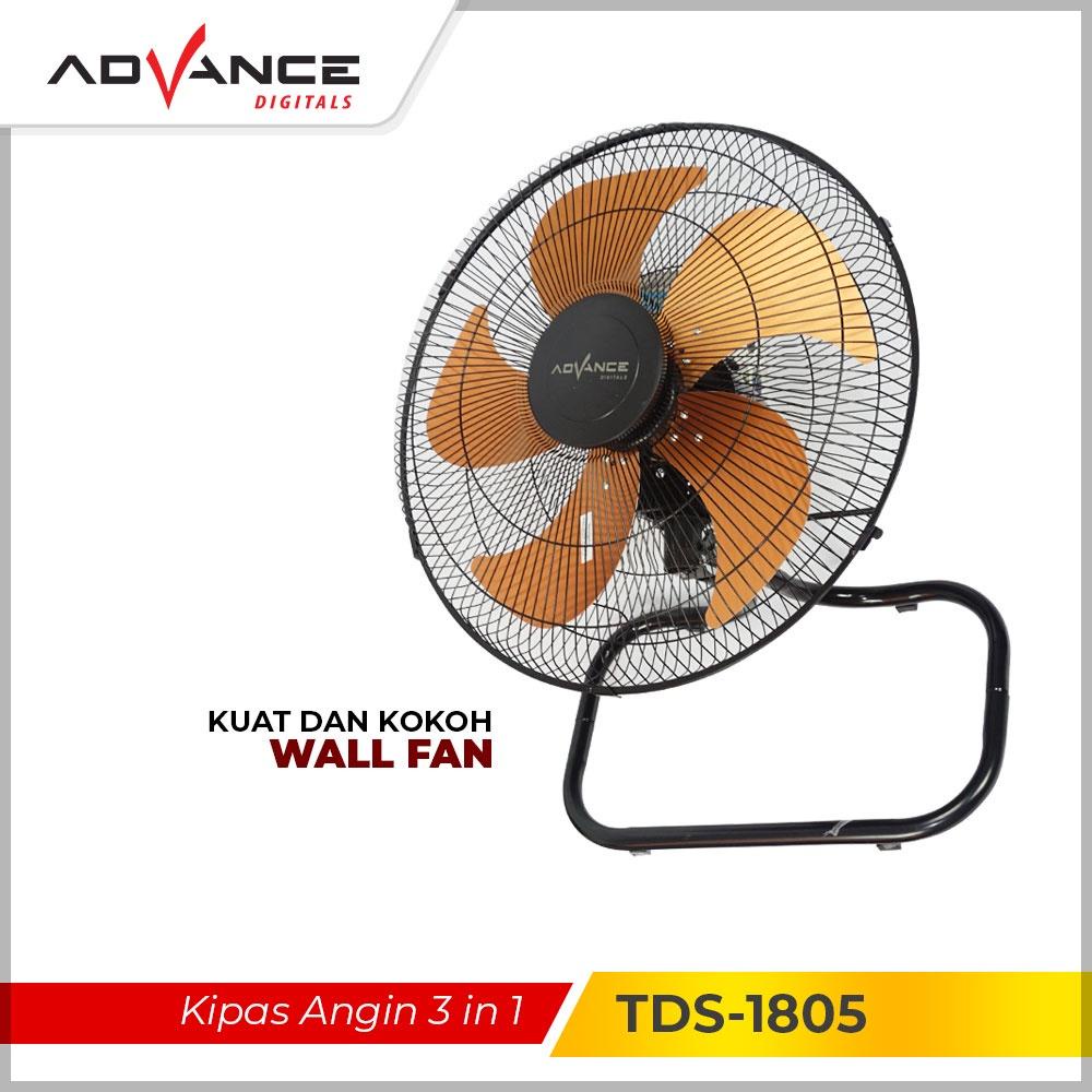 Advance Digitals Kipas Angin Tornado 3in1 TDS 1805 Stand/Wall/Desk 18 Inch Garansi Resmi 1 Tahun