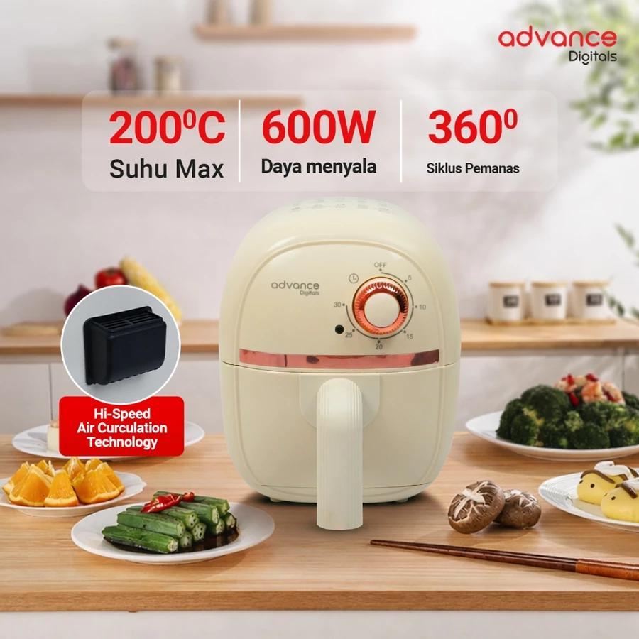 Advance Digitals Air Fryer ADF24A Alat Menggoreng Tanpa Minyak Garansi Resmi 1 Tahun