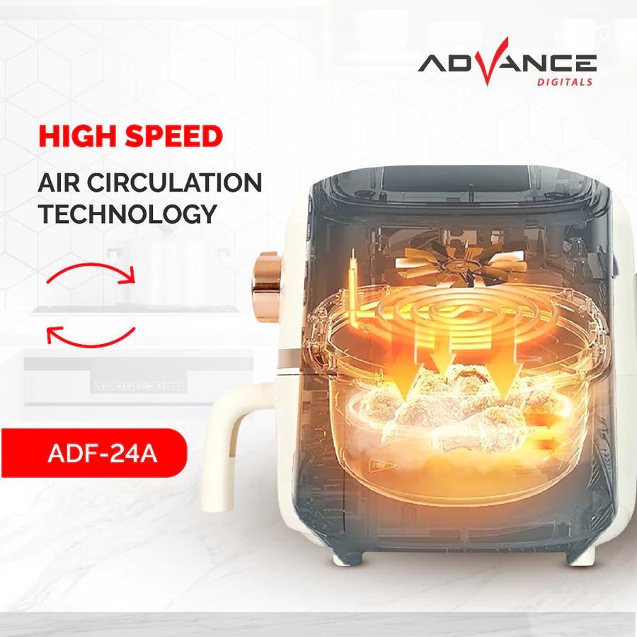 Advance Digitals Air Fryer ADF24A Alat Menggoreng Tanpa Minyak Garansi Resmi 1 Tahun