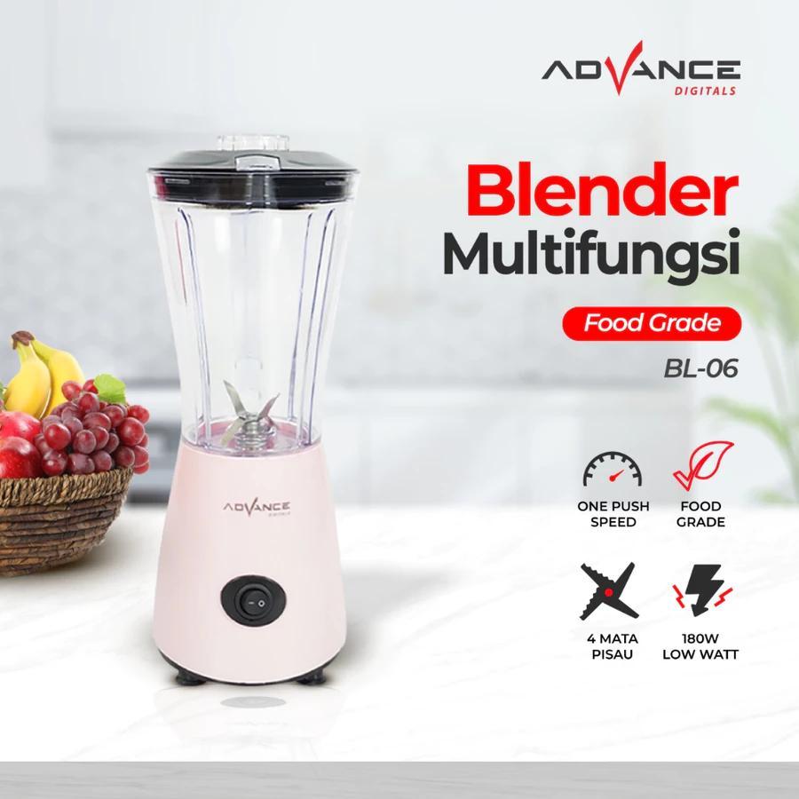 Advance Digitals BL-6 NEW! Blender Listrik Kecepatan variabel Penghancur Es 180 Watt Garansi Resmi 1 Tahun