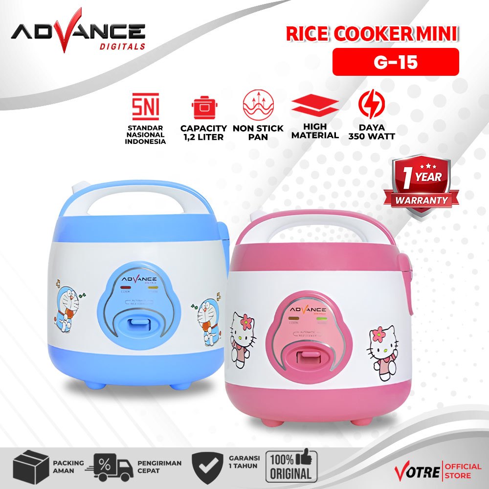 Advance Digitals Rice cooker G15 1.2 L magic com 350W penanak nasi