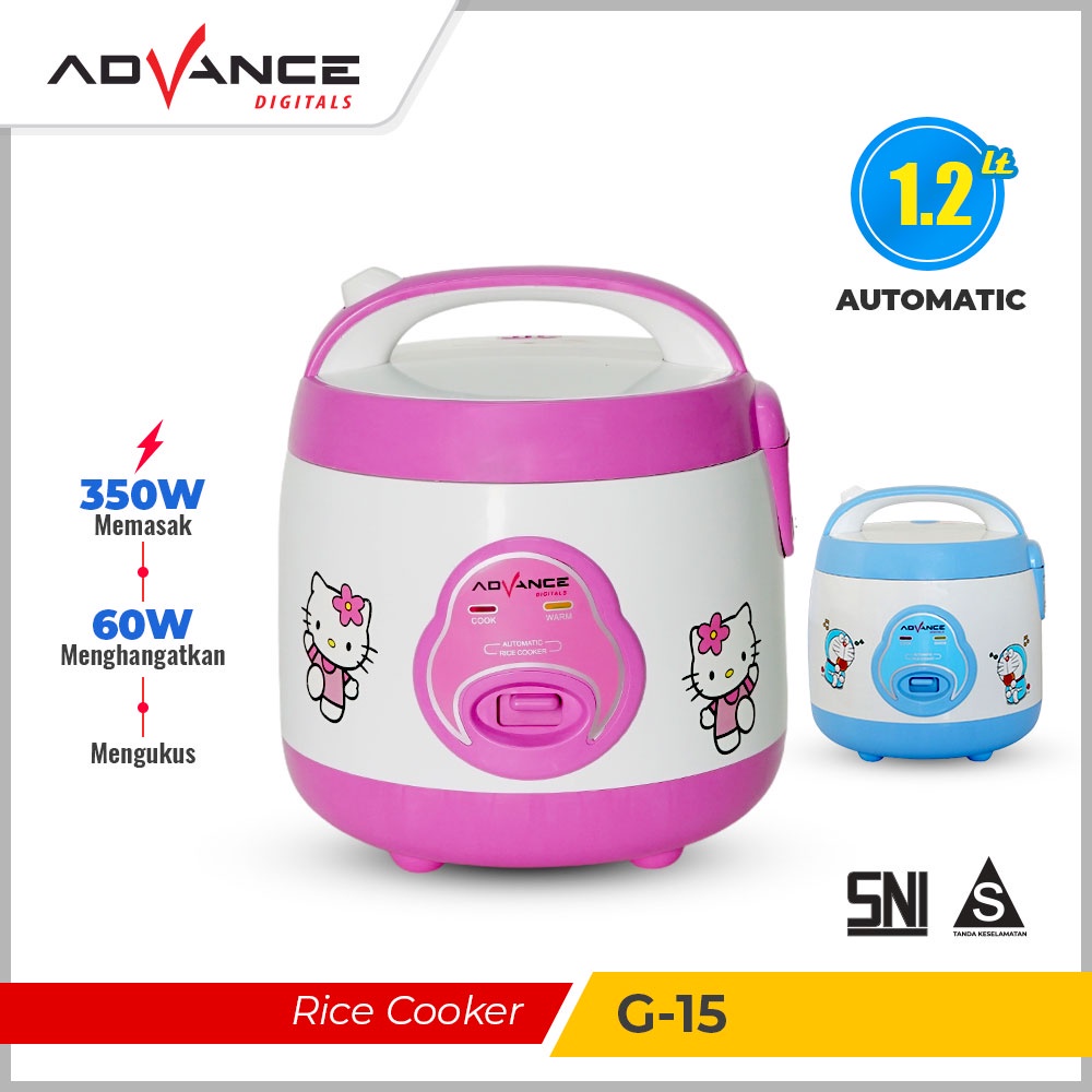 Advance Digitals Rice cooker G15 1.2 L magic com 350W penanak nasi