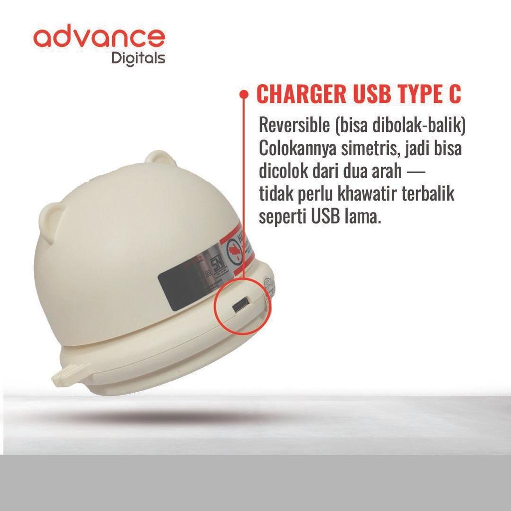 Advance Digitals CHP-03D Penggiling Daging Chopper Portable 4 Mata Pisau Stainless Garansi Resmi 1 Tahun