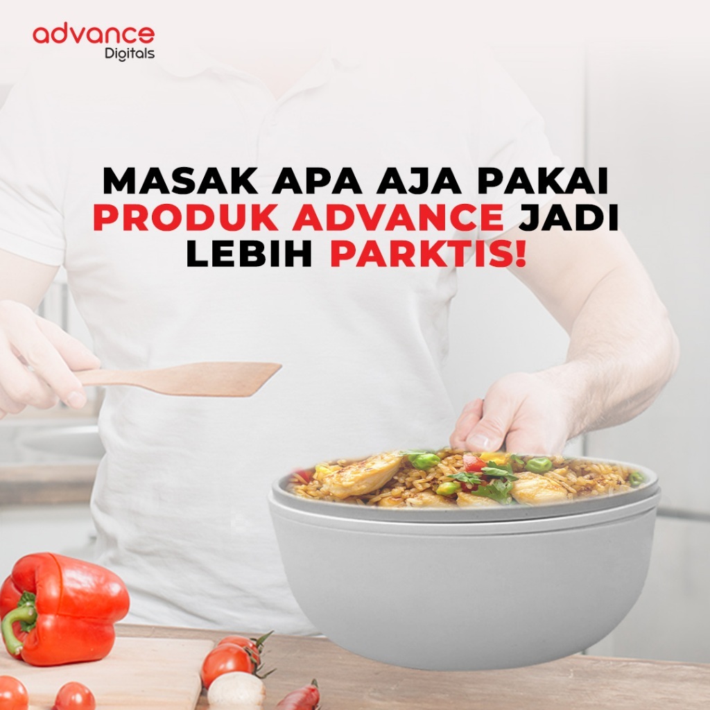 Advance Digitals C-390 Panci Listrik Serbaguna 600 Watt Ukuran 20 cm Garansi Resmi 1 Tahun