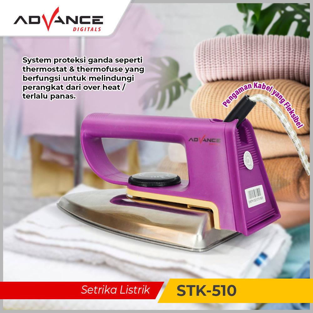 Advance Digitals Setrika Listrik Dry Iron STK-510 Anti Lengket Garansi 1 Tahun