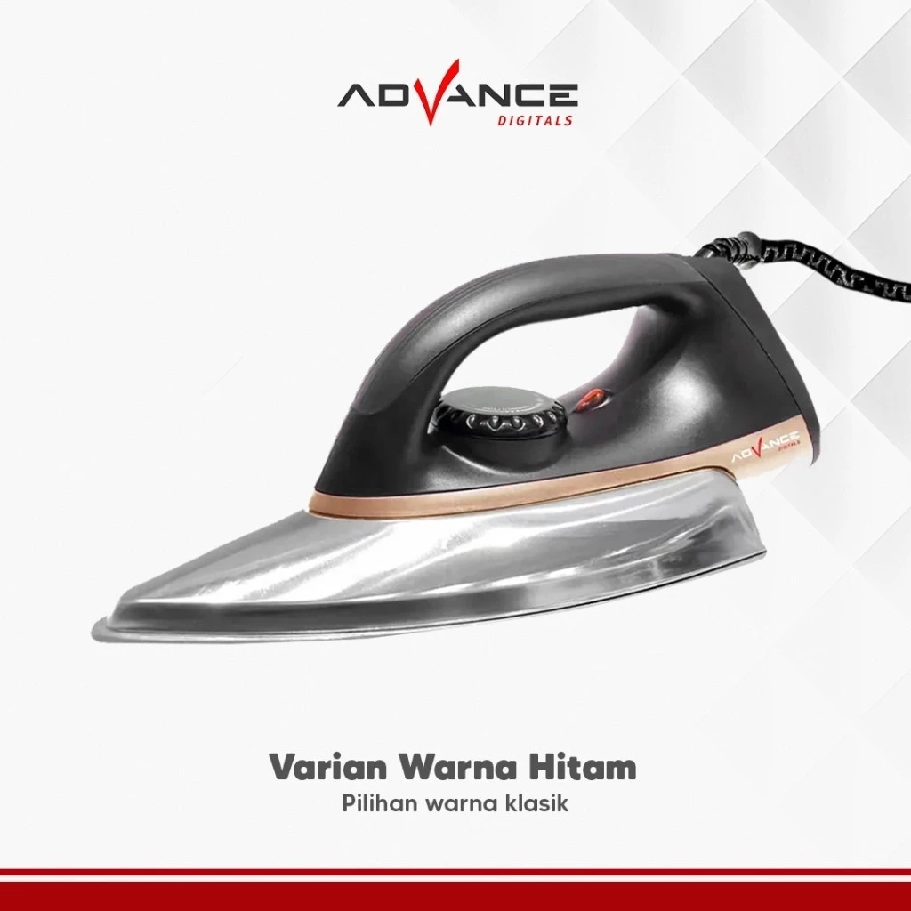 Advance Digitals STK-520 Setrika Listrik (Dry Iron) Anti Lengket 350 Watt Hemat Listrik Garansi Resmi