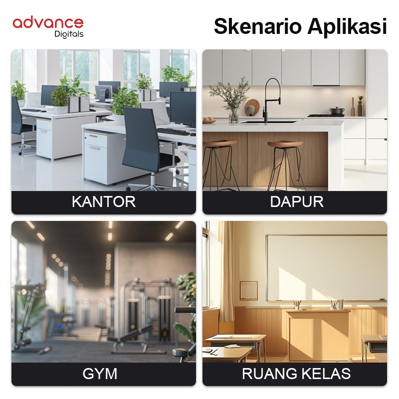 Advance Digitals DS-4118 Water Dispenser Air Galon Bawah 3in1 Hot Cool Fresh Daya 450 Watt Garansi Resmi 1 Tahun