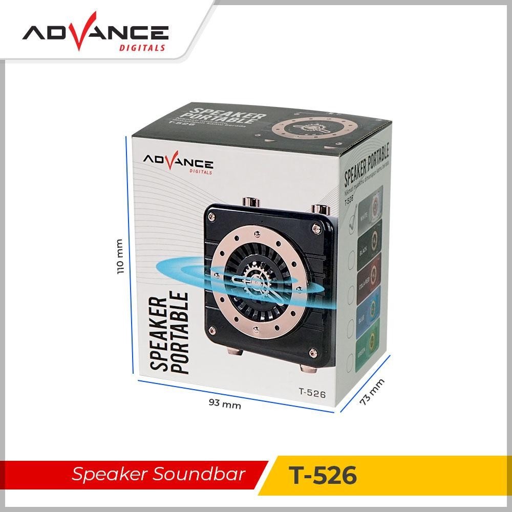 Advance Digitals T-526 Portable Speaker Bluetooth Speaker Bass Speaker Mantap Garansi Resmi