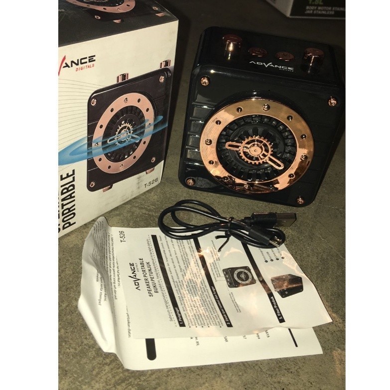 Advance Digitals T-526 Portable Speaker Bluetooth Speaker Bass Speaker Mantap Garansi Resmi