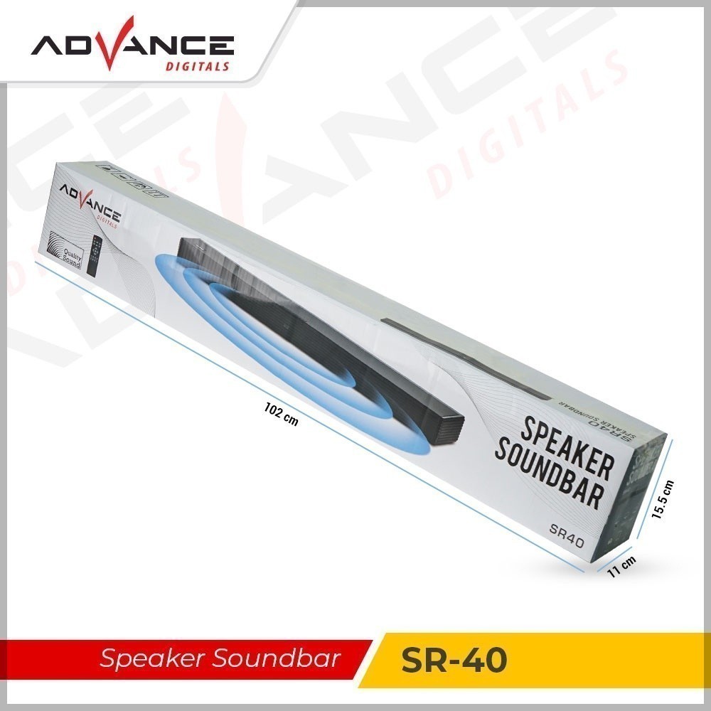 Advance Digitals Bluetooth Speaker Soundbar Music Box Sub woofer SR40 TV Speakers