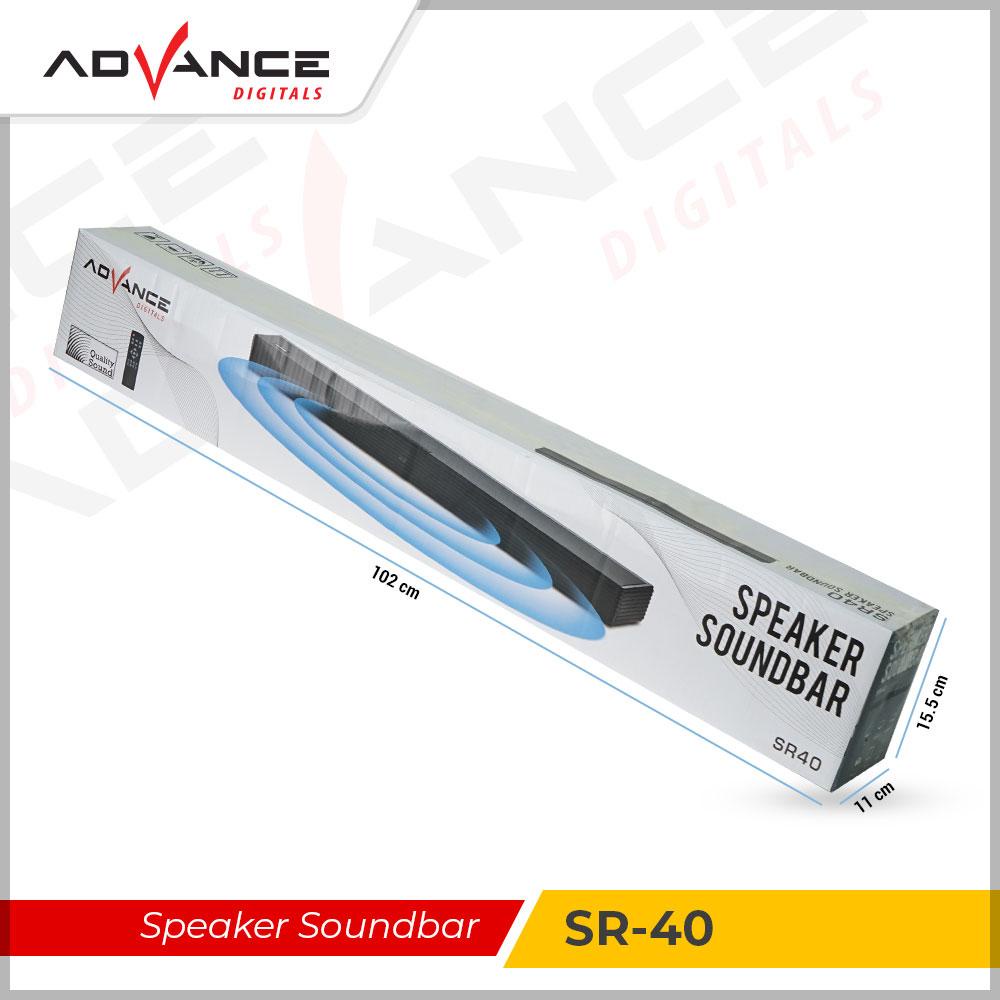 Advance Digitals Bluetooth Speaker Soundbar Music Box Sub woofer SR40 TV Speakers