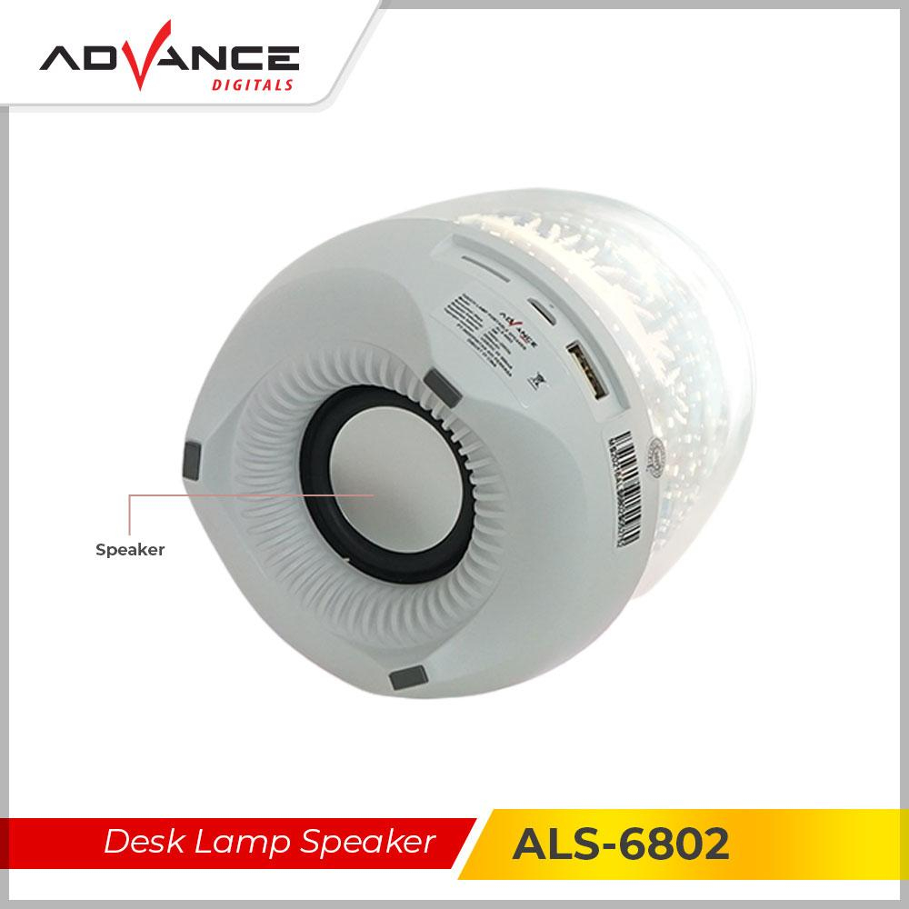 Advance Digitals ALS6802 Speaker Portable Bluetooth Touch Lamp Speaker Portable Desk Lamp Speaker Lampu Flame Lamp