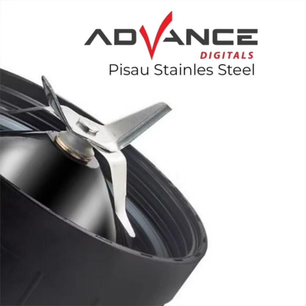 Advance Digitals BL2 Blender Kaca 2in1 Mixer 1.25L Food Masher 4 Mata Pisau Multifungsi Bergaransi  Food chopper