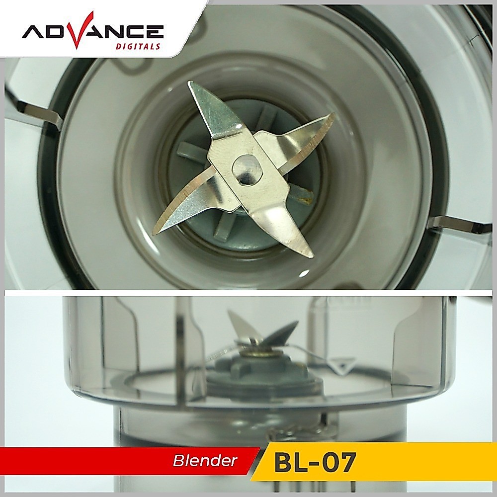 Advance Digitals BL-7 Blender Listrik 800ml 2 Kecepatan Daya 300 Watt Garansi Resmi 1 Tahun