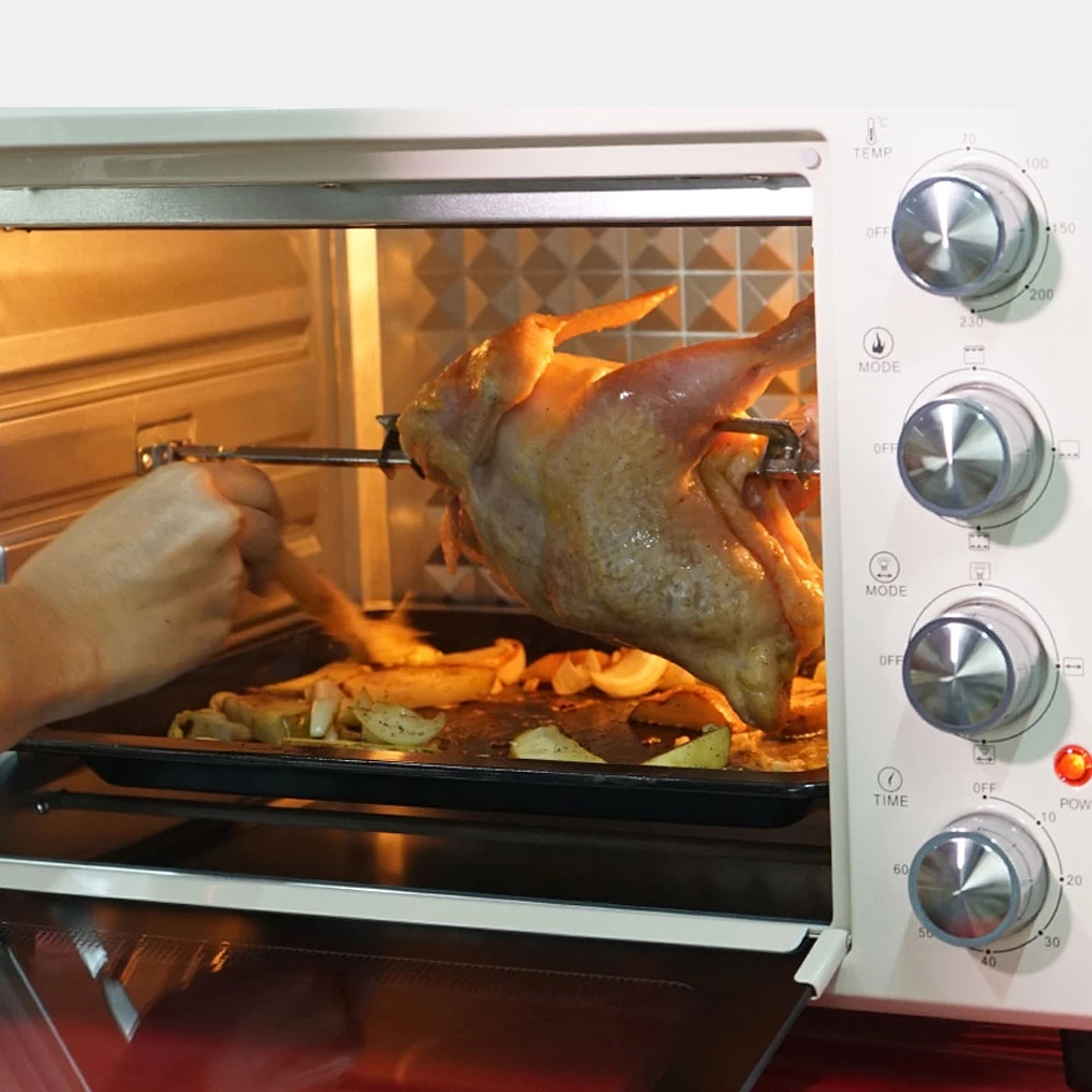 Advance Digitals AOV-600 Oven Listrik 33 Liter Big Oven Listrik 800 W Ayam Bakar 360° rotasi Panggang secara merata Pemanas Atas Bawah Garansi 1 Tahun
