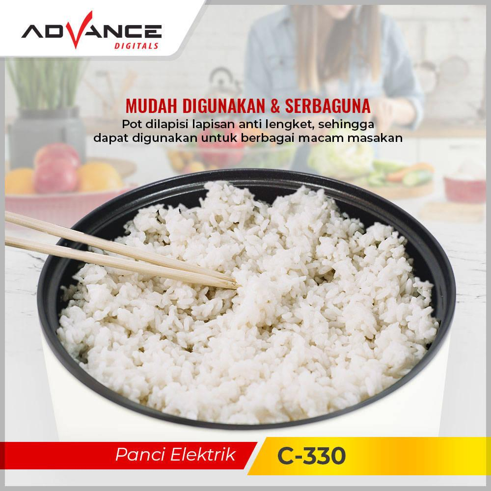 Advanve Digitals Panci Listrik Multifungsi Bisa Masak Nasi C-330 GARANSI RESMI 1TAHUN