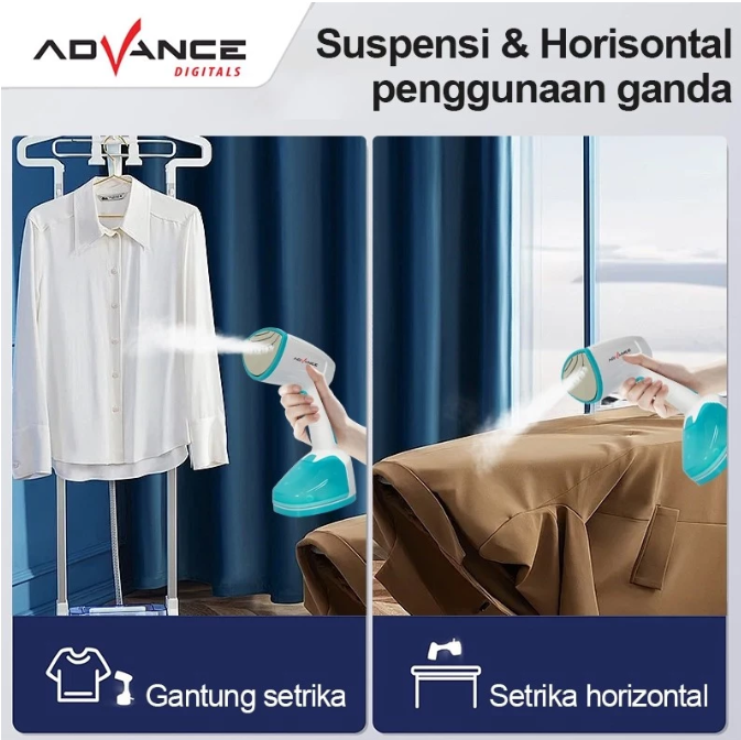 Advance STK-800 Setrika Uap Portable Setrika Uap Vertikal Garansi Resmi
