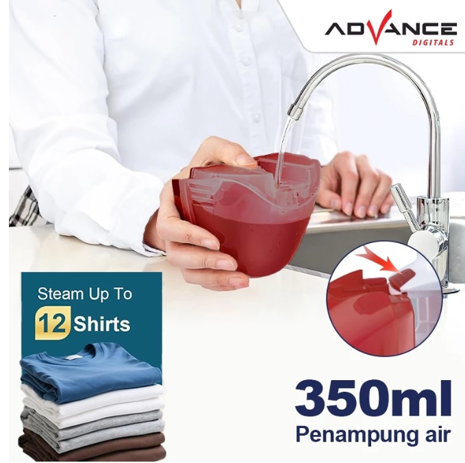 Advance STK-800 Setrika Uap Portable Setrika Uap Vertikal Garansi Resmi