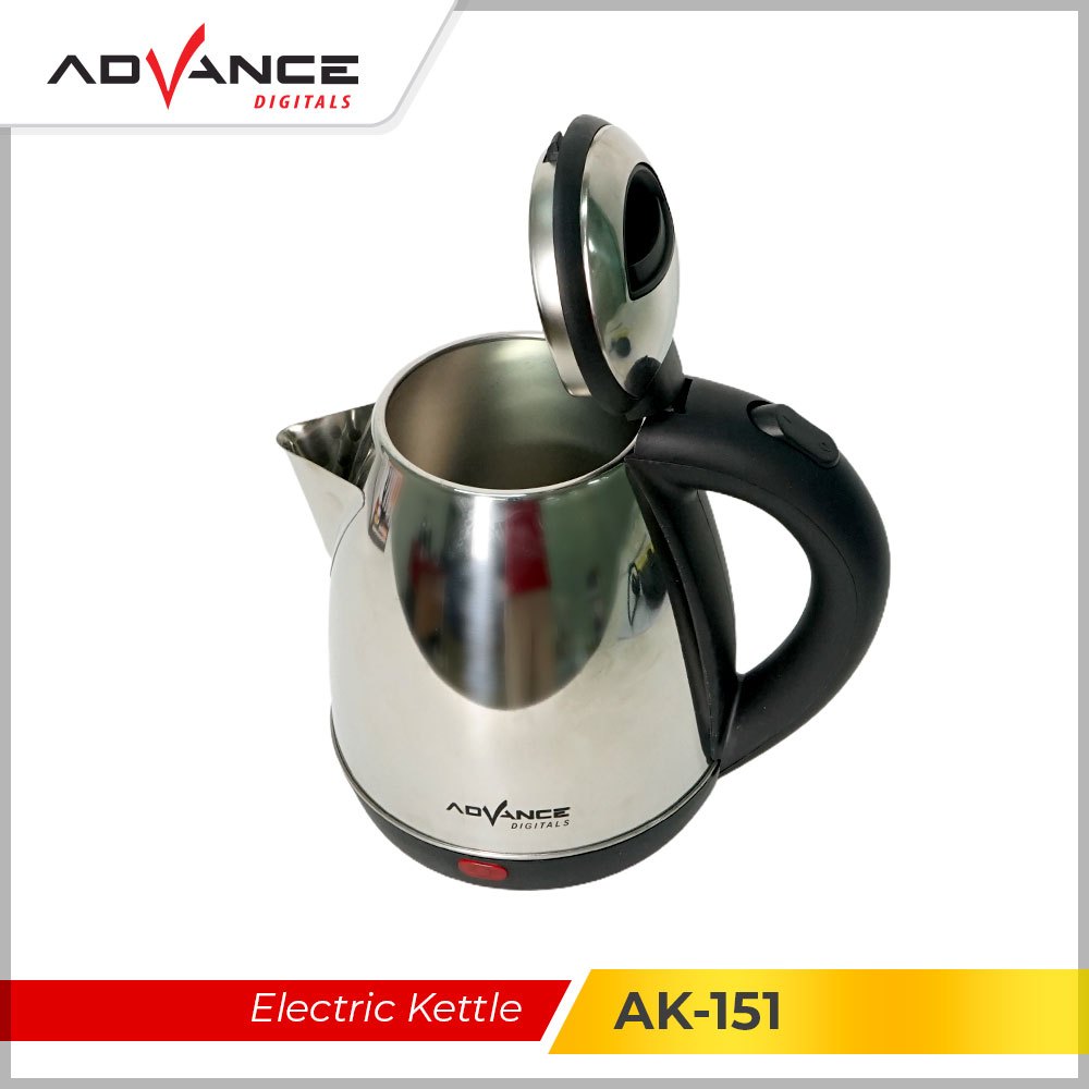 Advance AK181 Kettle Listrik 1.8L Teko Listrik Anti-rust thermos Stainless Steel with Cool Touch Handle