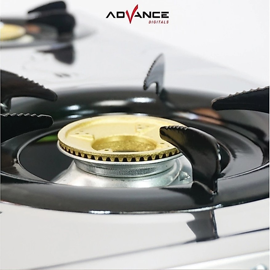 Advance Kompor Gas 2 Tungku GB6602S Body Full Stainless Steel kompor Api Biru